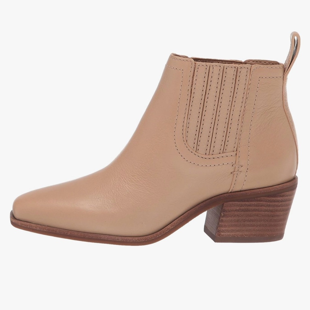 BRAND NEW: Lucky Brand Leather Ankle Booties - Picture 2 of 5